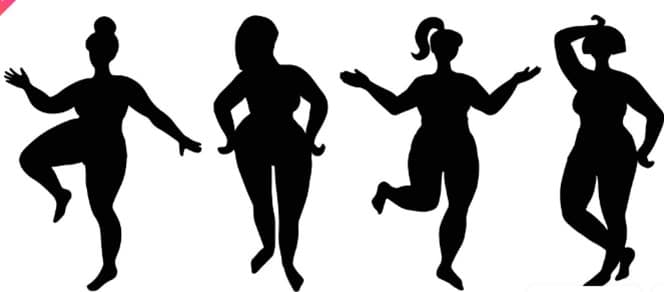 Curvy bruid silhouet